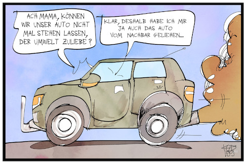 Umweltbewusstsein von Kostas Natur Cartoon