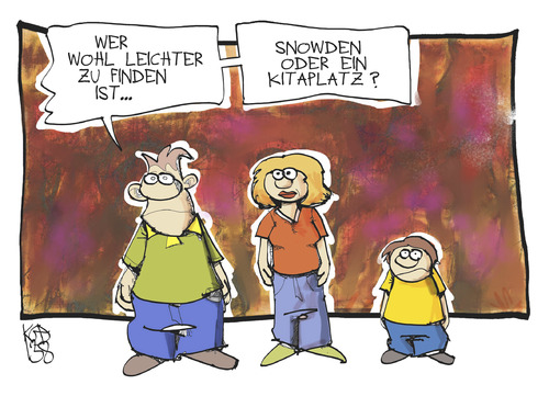 Cartoon: Unauffindabr (medium) by Kostas Koufogiorgos tagged kita,snowden,familie,eltern,kind,nsa,whistleblower,suche,agent,usa,prism,karikatur,koufogiorgos,kita,snowden,familie,eltern,kind,nsa,whistleblower,suche,agent,usa,prism,karikatur,koufogiorgos