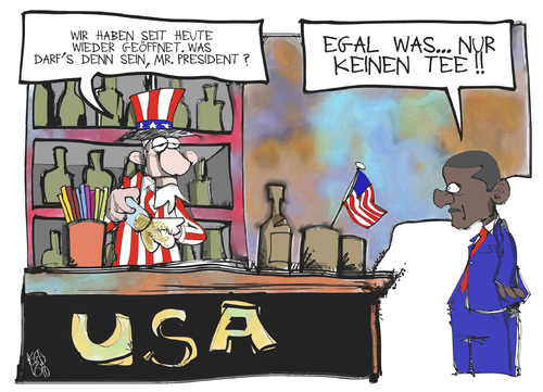 Cartoon: USA (medium) by Kostas Koufogiorgos tagged usa,bankrott,tea,party,obama,uncle,sam,wirtschaft,karikatur,koufogiorgos,usa,bankrott,tea,party,obama,uncle,sam,wirtschaft,karikatur,koufogiorgos