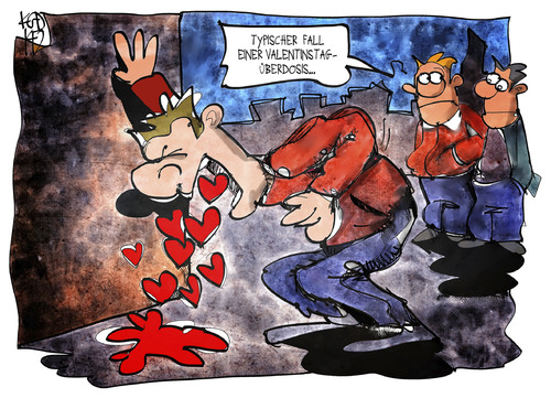 Cartoon: Valentinstag (medium) by Kostas Koufogiorgos tagged karikatur,illustration,cartoon,koufogiorgos,valentinstag,liebe,krankheit,überdosis,krank,romantik,karikatur,illustration,cartoon,koufogiorgos,valentinstag,liebe,krankheit,überdosis,krank,romantik