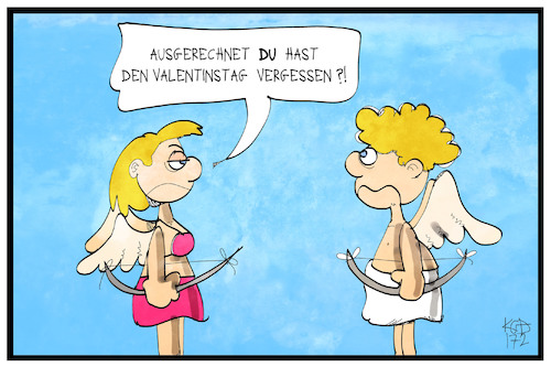 Cartoon: Valentinstag (medium) by Kostas Koufogiorgos tagged karikatur,koufogiorgos,illustration,cartoon,valentinstag,eros,cupido,gott,liebe,mann,frau,paar,karikatur,koufogiorgos,illustration,cartoon,valentinstag,eros,cupido,gott,liebe,mann,frau,paar