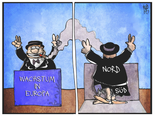 Cartoon: Wachstum in Europa (medium) by Kostas Koufogiorgos tagged karikatur,koufogiorgos,illustration,cartoon,wirtschaft,politik,eu,europa,eurozone,euroraum,norden,süden,arm,reich,armut,reichtum,wachstum,karikatur,koufogiorgos,illustration,cartoon,wirtschaft,politik,eu,europa,eurozone,euroraum,norden,süden,arm,reich,armut,reichtum,wachstum