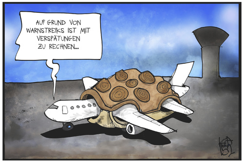 Cartoon: Warnstreik am Flughafen (medium) by Kostas Koufogiorgos tagged karikatur,koufogiorgos,illustration,cartoon,warnstreik,flughafen,flugzeug,schildkröte,langsam,verspätung,tower,streik,arbeitskampf,verkehr,karikatur,koufogiorgos,illustration,cartoon,warnstreik,flughafen,flugzeug,schildkröte,langsam,verspätung,tower,streik,arbeitskampf,verkehr