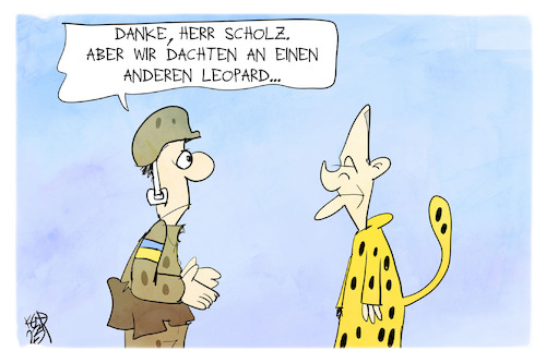 Cartoon: Was folgt auf die Marder? (medium) by Kostas Koufogiorgos tagged karikatur,koufogiorgos,marder,leopard,ukraine,scholz,panzer,waffen,karikatur,koufogiorgos,marder,leopard,ukraine,scholz,panzer,waffen