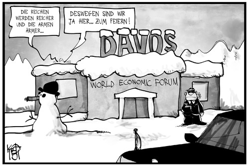 Cartoon: WEF Davos (medium) by Kostas Koufogiorgos tagged karikatur,koufogiorgos,illustration,cartoon,davos,weltwirtschaftsforum,wirtschaft,schweiz,schnee,arm,reich,feier,geld,politik,wef,karikatur,koufogiorgos,illustration,cartoon,davos,weltwirtschaftsforum,wirtschaft,schweiz,schnee,arm,reich,feier,geld,politik,wef