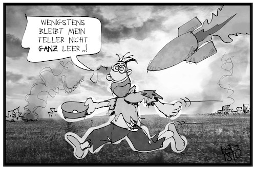 Cartoon: Welthunger-Index (medium) by Kostas Koufogiorgos tagged karikatur,koufogiorgos,illustration,cartoon,hunger,welthunger,index,waffen,rüstung,armut,teller,krieg,konflikt,rakete,einschlag,flucht,karikatur,koufogiorgos,illustration,cartoon,hunger,welthunger,index,waffen,rüstung,armut,teller,krieg,konflikt,rakete,einschlag,flucht