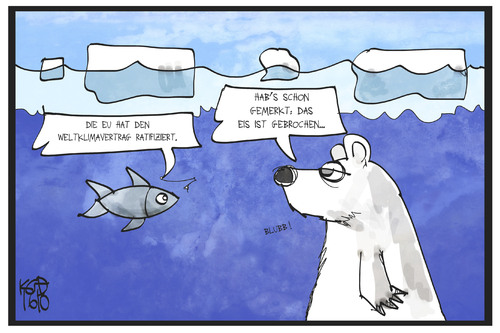 Cartoon: Weltklimavertrag (medium) by Kostas Koufogiorgos tagged karikatur,koufogiorgos,illustration,cartoon,weltklimavertrag,eu,eisbär,fisch,wasser,eis,klimawandel,gebrochen,geschmolzen,erderwärmung,karikatur,koufogiorgos,illustration,cartoon,weltklimavertrag,eu,eisbär,fisch,wasser,eis,klimawandel,gebrochen,geschmolzen,erderwärmung