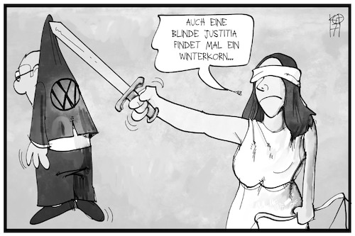 Winterkorn und Justitia