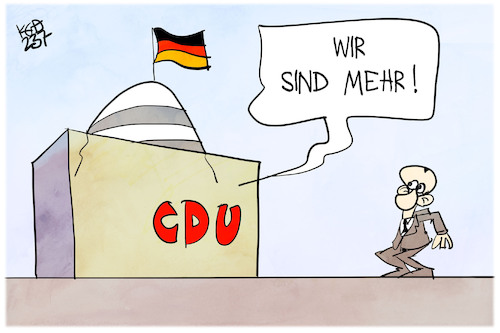 Cartoon: Wir sind mehr (medium) by Kostas Koufogiorgos tagged karikatur,koufogiorgos,merz,cdu,wirsindmehr,kritik,karikatur,koufogiorgos,merz,cdu,wirsindmehr,kritik