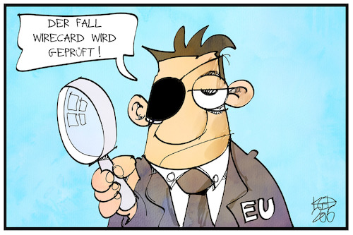 Wirecard-Prüfung von Kostas Koufogiorgos | Wirtschaft Cartoon ...
