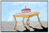 Cartoon: 25 Jahre Maastricht (small) by Kostas Koufogiorgos tagged karikatur,koufogiorgos,illustration,cartoon,maastricht,vertrag,eu,europa,geburtstag,wacklig,krise,gemeinschaft,europäisch,feier,geburtstagskuchen