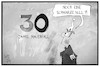 Cartoon: 30 Jahre Mauerfall (small) by Kostas Koufogiorgos tagged karikatur,koufogiorgos,illustration,cartoon,mauerfall,30,null,geschichte,ddr