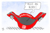 Cartoon: 9-Euro-Ticket (small) by Kostas Koufogiorgos tagged karikatur,koufogiorgos,ticket,bahn,schlange,ansturm,9euroticket