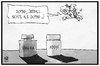 Cartoon: Addyi und Viagra (small) by Kostas Koufogiorgos tagged karikatur,koufogiorgos,illustration,cartoon,addyi,viagra,medikament,pille,droge,potenz,libido,amor,liebe,sex,lustpille,flibanserin,gesundheit,pharma