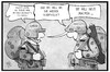 Cartoon: Afghanistan und Syrien (small) by Kostas Koufogiorgos tagged karikatur,koufogiorgos,illustration,cartoon,afghanistan,syrien,soldat,bundeswehr,einsatz,fehler,leyen,verteidigungsministerin