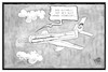 Cartoon: Air Berlin (small) by Kostas Koufogiorgos tagged karikatur,koufogiorgos,illustration,cartoon,airberlin,pilot,krank,krankmeldung,insolvenz,pleite,wirtschaft,airline,autopilot,thermometer