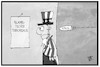 Cartoon: Amok und Terror (small) by Kostas Koufogiorgos tagged karikatur,koufogiorgos,illustration,cartoon,usa,uncle,sam,terrorismus,islamismus,bedrohung,gefahr,amoklauf,messer,hinterrücks,sicherheit,amerika,waffen