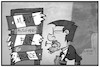 Cartoon: Andreas Scheuer (small) by Kostas Koufogiorgos tagged karikatur,koufogiorgos,illustration,cartoon,andreas,scheuer,rücktritt,maut,debakel,untersuchung,ausschuss,verkehrsminister