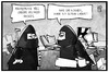 Cartoon: Anonymous vs. ISIS (small) by Kostas Koufogiorgos tagged karikatur,koufogiorgos,illustration,cartoon,anonymus,is,isis,hacker,terrorismus,terrorist,rechner,computer,beil,zerstörung,krieg,konflikt