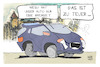 Cartoon: Anstieg des Gaspreises (small) by Kostas Koufogiorgos tagged karikatur,koufogiorgos,gas,gaspedal,auto,gaspreis,energie,kosten