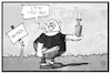 Cartoon: Arnsdorf (small) by Kostas Koufogiorgos tagged karikatur,koufogiorgos,illustration,cartoon,arnsdorf,sachsen,neonazi,staat,bedrohung,selbstjustiz,rechtsextremismus