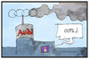 Cartoon: Audi-Skandal (small) by Kostas Koufogiorgos tagged karikatur,koufogiorgos,illustration,cartoon,audi,skandal,abgasskandal,dieselgate,vw,wirtschaft,logo,emission,verschmutzung
