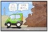 Cartoon: Autogipfel (small) by Kostas Koufogiorgos tagged karikatur,koufogiorgos,illustration,cartoon,auto,gipfel,stuttgart,feinstaub,rauch,abgas,weiß,autombil,industrie,wirtschaft