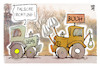 Cartoon: Bauerndemo (small) by Kostas Koufogiorgos tagged karikatur,koufogiorgos,bauerndemo,traktor,demo,generalstreik,agrar