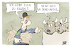 Cartoon: Bauernprotest (small) by Kostas Koufogiorgos tagged karikatur,koufogiorgos,bauer,bauernprotest,landwirtschaft,essen,vieh