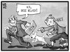 Cartoon: Belgien stoppt CETA (small) by Kostas Koufogiorgos tagged karikatur,koufogiorgos,illustration,cartoon,belgien,ceta,tim,struppi,tintin,mulou,herge,schlumpf,europa,eu