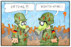 Cartoon: Berateraffäre Bundeswehr (small) by Kostas Koufogiorgos tagged karikatur,koufogiorgos,illustration,cartoon,bundeswehr,affäre,gestank,milität,berater,soldaten,untersuchung,ausschuss
