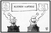 Cartoon: Bilderberg-Konferenz (small) by Kostas Koufogiorgos tagged karikatur,koufogiorgos,illustration,cartoon,bilderberg,michel,dresden,konferenz,geheim,konspirativ,arm,reich,mächtig,politik,wirtschaft