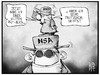 Cartoon: BND und NSA (small) by Kostas Koufogiorgos tagged karikatur,koufogiorgos,cartoon,illustration,spionage,nsa,bnd,usa,deutschland,geheimdienst,agent,rundblick,aussicht,politik