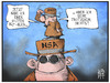 Cartoon: BND und NSA (small) by Kostas Koufogiorgos tagged karikatur,koufogiorgos,cartoon,illustration,spionage,nsa,bnd,usa,deutschland,geheimdienst,agent,rundblick,aussicht,politik