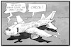 Cartoon: Boeing (small) by Kostas Koufogiorgos tagged karikatur,koufogiorgos,illustration,cartoon,flugzeug,boeing,vverlust,fliegen,wirtschaft,checkliste