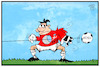 Cartoon: Bremen gewinnt (small) by Kostas Koufogiorgos tagged karikatur,koufogiorgos,illustration,cartoon,fußball,kosten,dfl,bundesliga,sport,bremen,polizei,hochrisikospiel