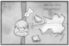 Cartoon: Britisches Parlament (small) by Kostas Koufogiorgos tagged karikatur,koufogiorgos,illustration,cartoon,johnson,brexit,uk,grossbritannien,parlament,anschlag,demokratie,sabotage