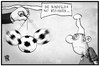 Cartoon: Bundesliga (small) by Kostas Koufogiorgos tagged karikatur,koufogiorgos,illustration,cartoon,bundesliga,fussball,michel,sport,hypnose,pendel,trance