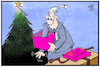 Cartoon: Bundesregierung (small) by Kostas Koufogiorgos tagged karikatur,koufogiorgos,illustration,cartoon,bundesregierung,geschenk,weihnachten,leere,regierungsbildung,michel,demokratie,politik,enttäuschung