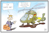 Cartoon: Bundeswehr (small) by Kostas Koufogiorgos tagged karikatur,koufogiorgos,illustration,cartoon,transporthubschrauber,bundeswehr,soldat,museum,technik,rüstung,mangel,antik,alt,veraltet