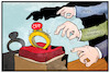 Cartoon: CDU-Vorsitz (small) by Kostas Koufogiorgos tagged verlobung,merz,spahn,kramp,karrenbauer