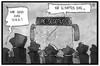 Cartoon: Clausnitz (small) by Kostas Koufogiorgos tagged karikatur,koufogiorgos,illustration,cartoon,clausnitz,sachsen,neonazi,fremdenfeindlichkeit,willkommenskultur,fluechtlinge,bus,reisegenuss,demonstration,parole