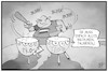 Cartoon: Corona-Demos (small) by Kostas Koufogiorgos tagged karikatur,koufogiorgos,illustration,cartoon,corona,demo,extremismus,neonazi,instrumentalisierung,pauke