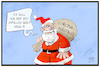 Cartoon: Corona-Politik (small) by Kostas Koufogiorgos tagged karikatur,koufogiorgos,illustration,cartoon,corona,politik,weihnachtsmann,verspaetung,massnahmen,pandemie