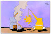 Cartoon: Corona vs. Wirtschaft (small) by Kostas Koufogiorgos tagged karikatur,koufogiorgos,illustration,cartoon,corona,wirtschaft,schaden,abrissbirne,virus,epidemie,pandemie,krankheit