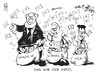 Cartoon: Das war der Gipfel! (small) by Kostas Koufogiorgos tagged koalition,regierung,gipfel,seehofer,merkel,rösler,cdu,csu,fdp,schwarz,gelb,wahl,geschenk,geld,karikatur,kostas,koufogiorgos