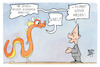 Cartoon: Deutschland-China (small) by Kostas Koufogiorgos tagged karikatur,koufogiorgos,china,drache,scholz,söder,erpressung
