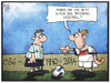 Cartoon: Deutschland vs. Argentinien (small) by Kostas Koufogiorgos tagged karikatur,koufogiorgos,illustration,cartoon,deutschland,argentinien,finale,fußball,endspiel,stadion,sport,weltmeisterschaft