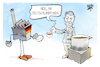 Cartoon: Deutschlandfonds (small) by Kostas Koufogiorgos tagged karikatur,koufogiorgos,habeck,deutschlandfonds,suppe,armut,wirtschaft,fabrik