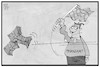 Cartoon: DFB im Abseits (small) by Kostas Koufogiorgos tagged karikatur,koufogiorgos,illustration,cartoon,steuern,hinterziehung,finanzamt,abseits,schiedsrichter,fussball,verband